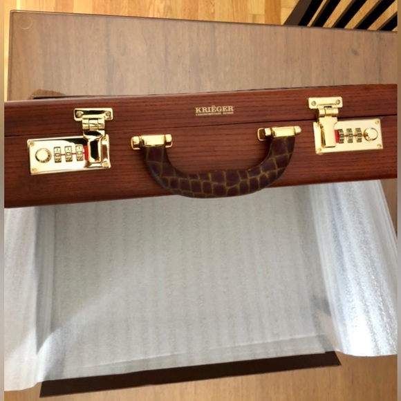 Vintage Authentic Krieger Watch Box Briefcase Only - Picture 9 of 10